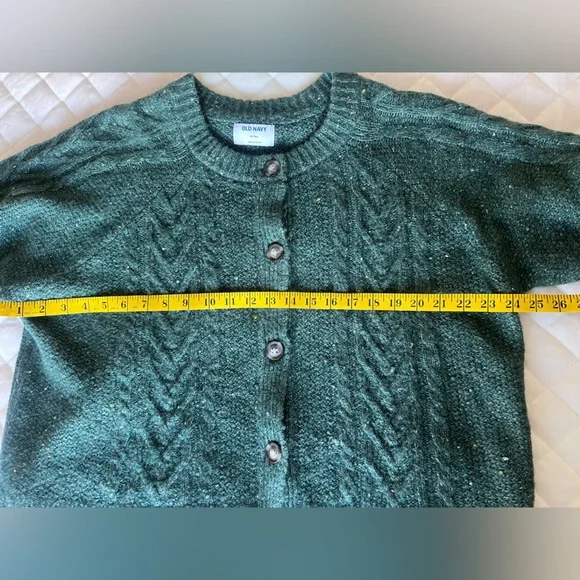 Old Navy Forest Green Women's Cardigan - Picture 5 of 8